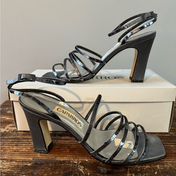 Caparros Evening shoes Grey sequins size 8 - Picture 1 of 7